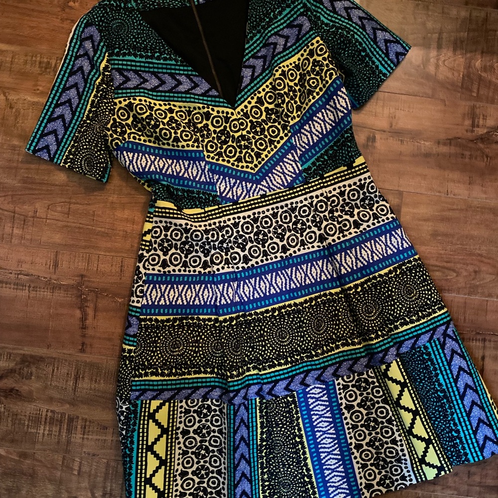 Multi-Colored Short Dress